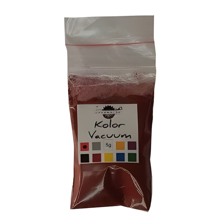 Vacuum Wood Resin gyantafesték, Kolor Vacuum, piros, famegmunkáló, 5 gr