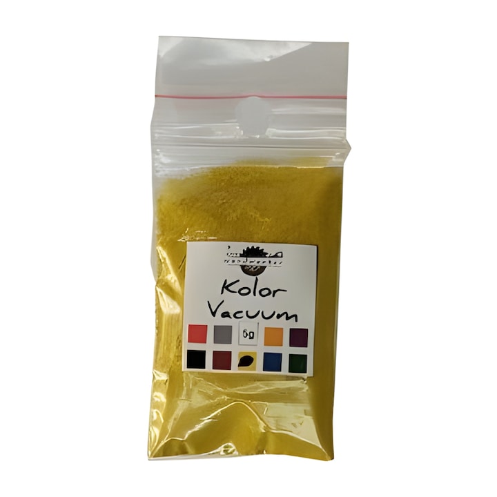 Vákuumos Fagyanta gyantafesték, Kolor Vacuum, Sárga, famegmunkáló, 5 gr