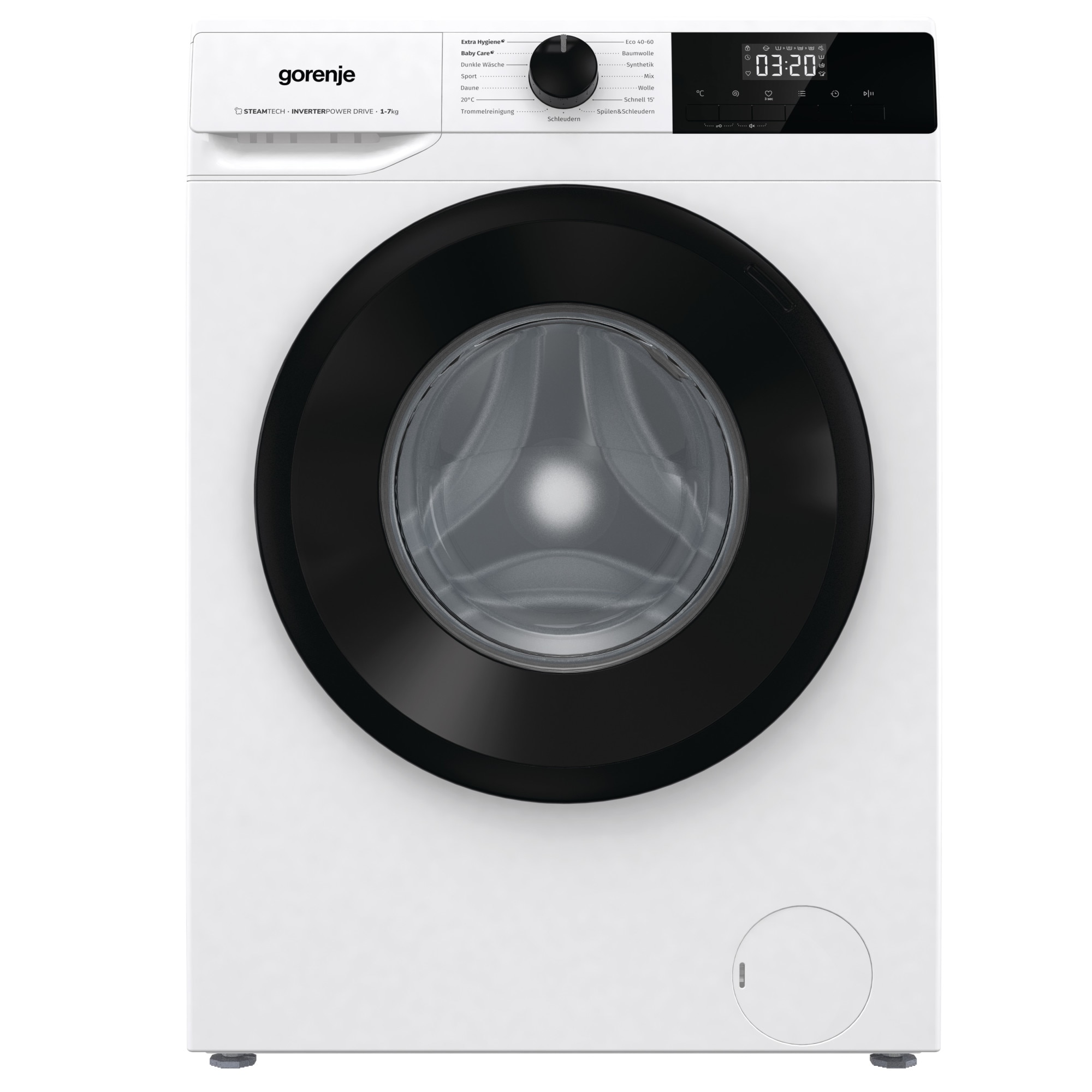 Masina De Spalat Rufe Frontala Gorenje W2NHPI74SCPS, Clasa C, 7 Kg, 1400 Rpm, Alb