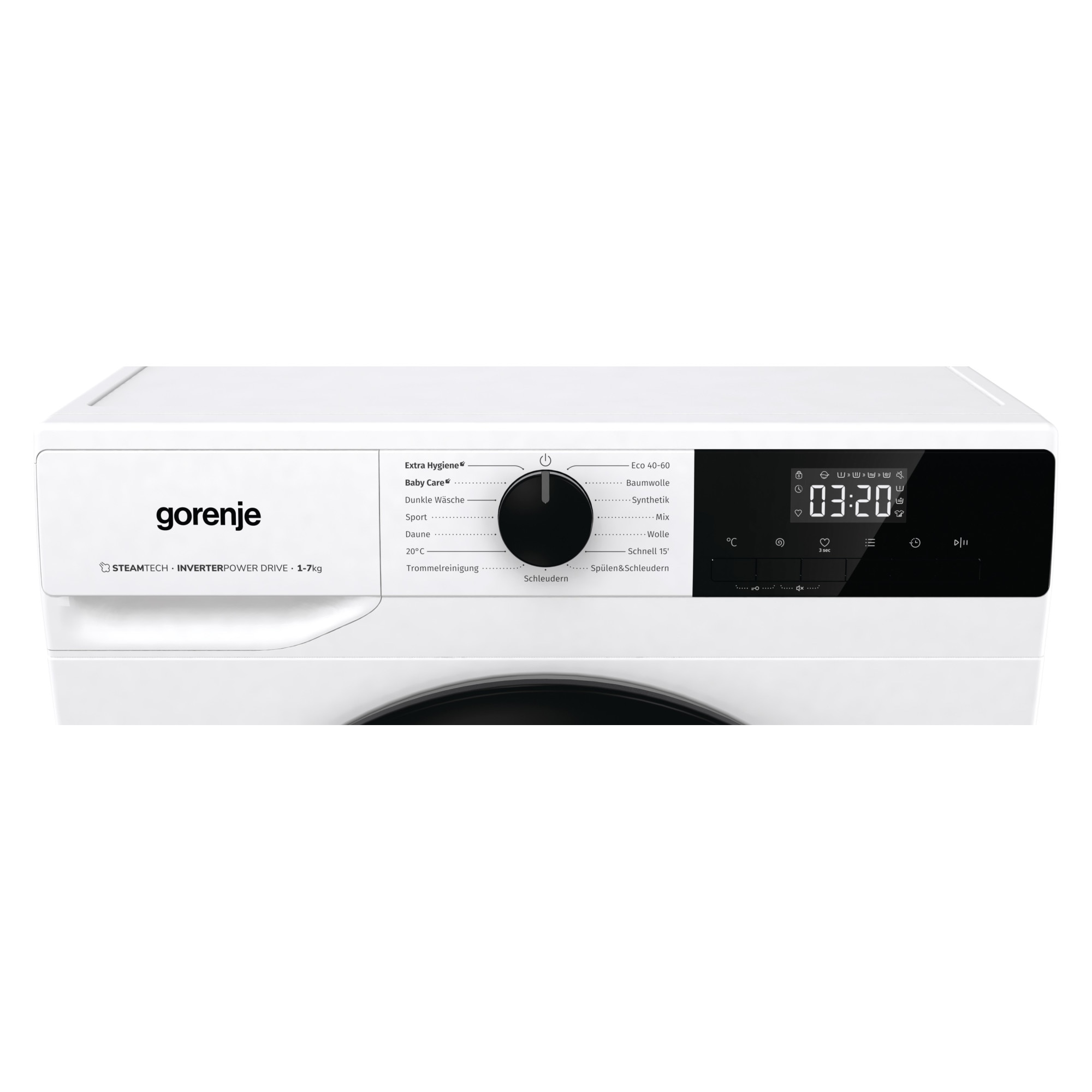 Masina De Spalat Rufe Frontala Gorenje W2NHPI74SCPS, Clasa C, 7 Kg, 1400 Rpm, Alb