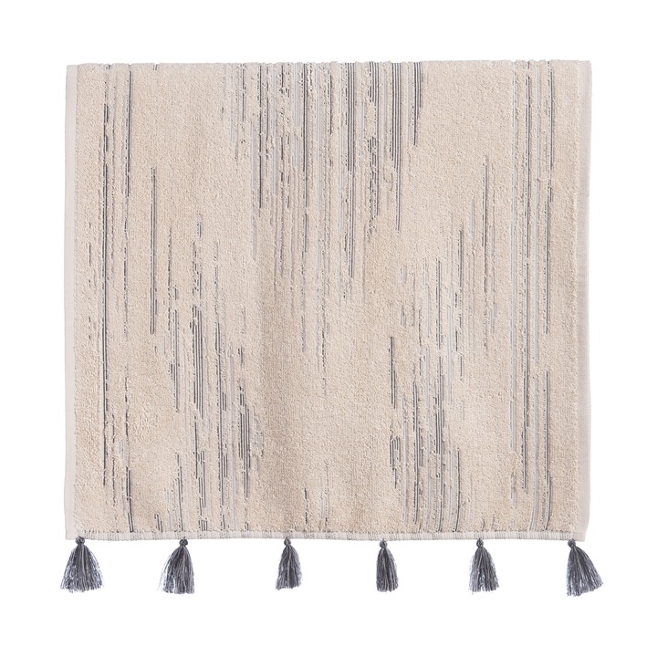 Prosop de baie 70x150 Nef Nef Halfway Bej-Negru