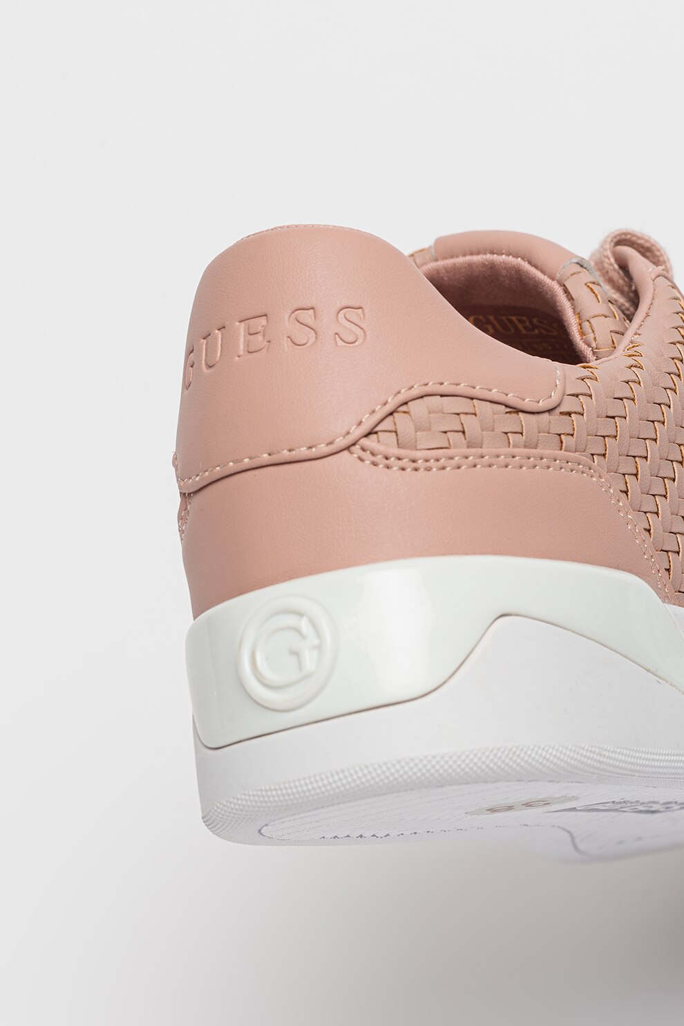 Guess Róz GUESS, Pantofi sport cu aspect impletit, Roz prafuit, 41 - eMAG.ro