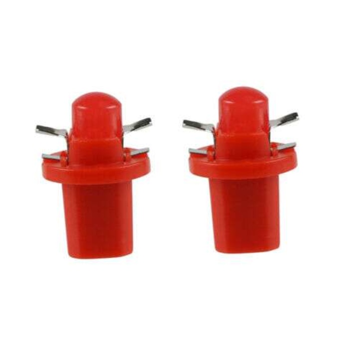 Led auto, GyafiTuning, B8.5D 1W COB, rosu, W1.2W