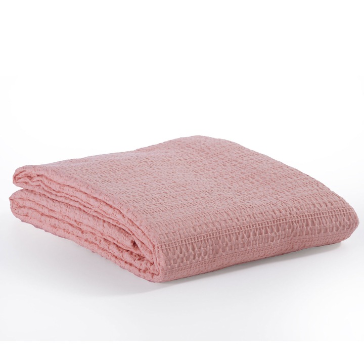 Patura Nef Nef Pike Yperdiple 220x240, 100% bumbac, 210g/m2, culoare somon