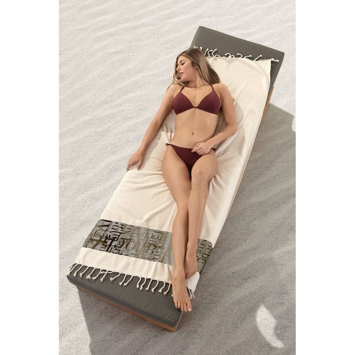 Prosop de plaja Guy Laroche, bej, 90x170cm