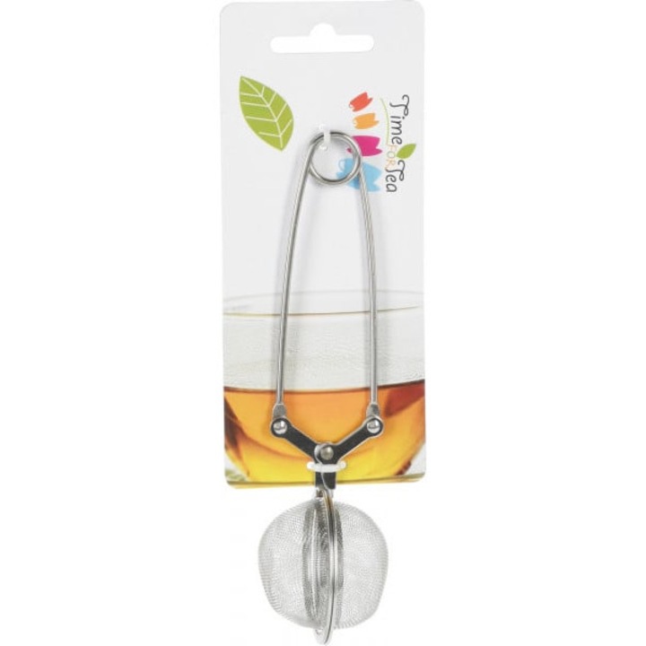 Infusor ceai sfera, Excellent Houseware, otel inoxidabil 18/10, 5x16 cm, argintiu