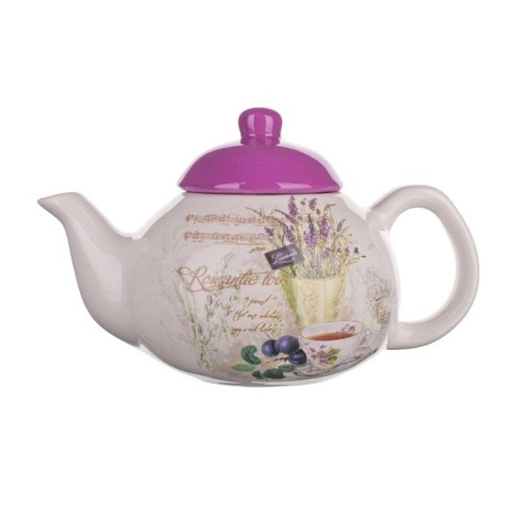 Ceainic din ceramica, model lavanda, 700 ml, Banquet 60ZF1070