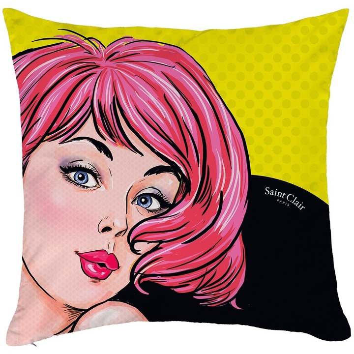 Perna decorativa Saint Clair Sweety, poliester, 45x45cm