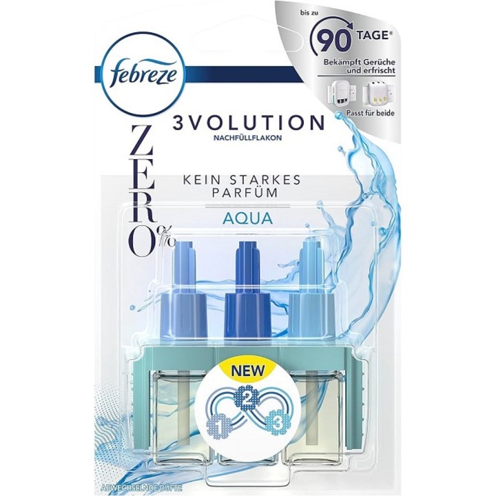 Rezerva Odorizant camera Febreze 3Volution Zero % Aqua