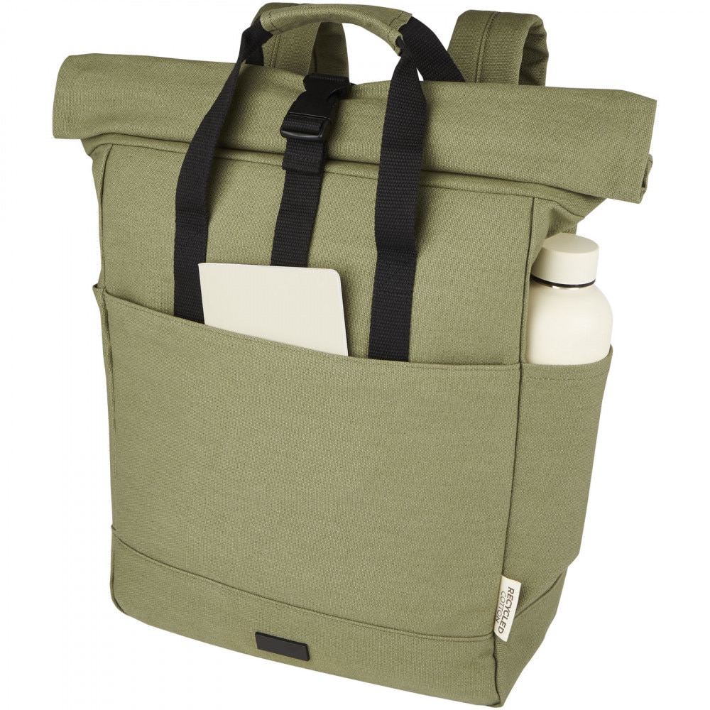 Rucsac laptop 15 inch, 2401E14731, Everestus, 32x56x12 cm, Bumbac, Verde olive