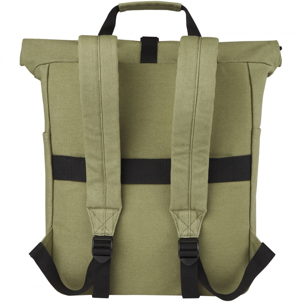 Rucsac laptop 15 inch, 2401E14731, Everestus, 32x56x12 cm, Bumbac, Verde olive