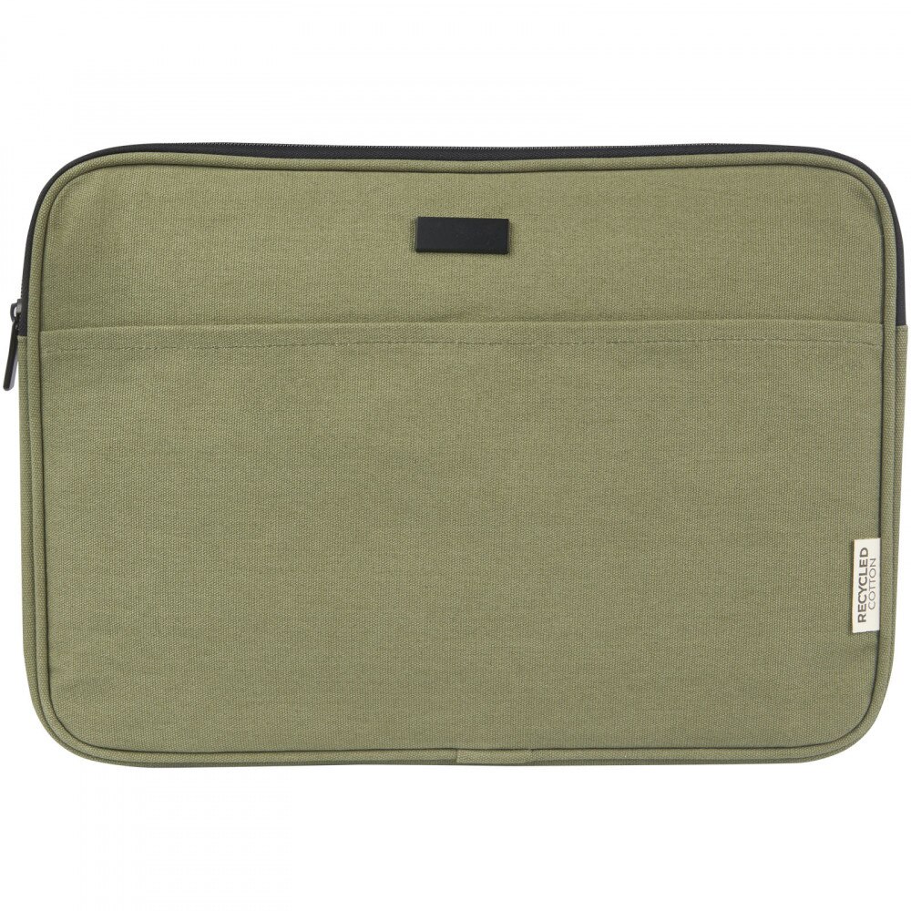 Husa laptop 14 inch, 2401E14727, Everestus, 38.5x26.5x2.5 cm, Bumbac, Verde olive