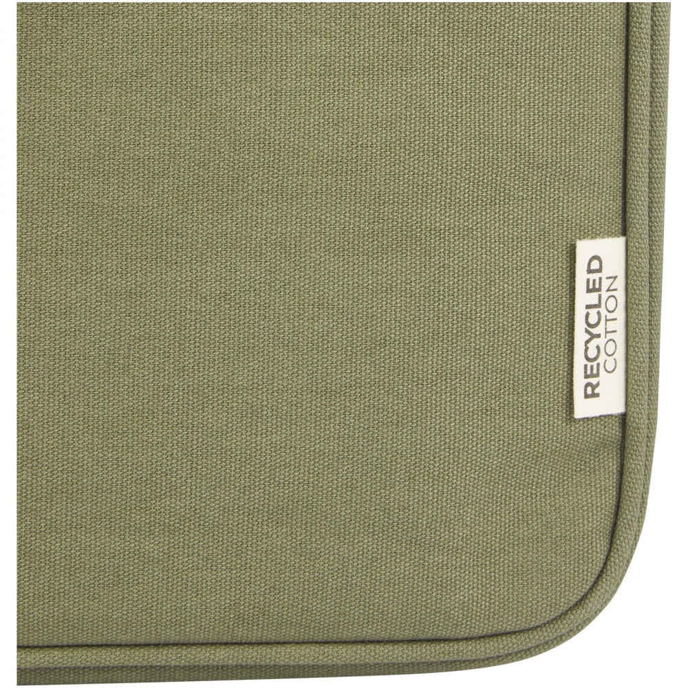 Husa laptop 14 inch, 2401E14727, Everestus, 38.5x26.5x2.5 cm, Bumbac, Verde olive