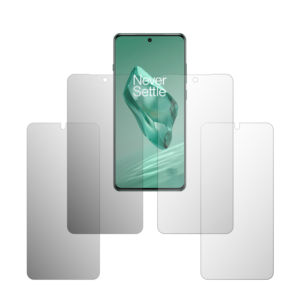 Set 4X Folie Protectie Ecran Folie24, pentru OnePlus 12, 2X Ultra-Clear + 2X Mate, Acoperire Full-Display si Case-Friendly, Adezive, Flexibile cu Auto Regenerare