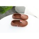 Mocasini SuperBebeShop, Model Pirates, Piele ecologica, Baieti, Fara inchidere, Maro, 30