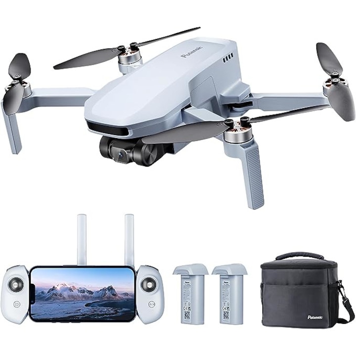 Potensic ATOM SE GPS drón 4K EIS kamerával, Sony érzékelővel, 62 perc, 4KM átvitel, sebesség 16m/s, Follow-Me/Return