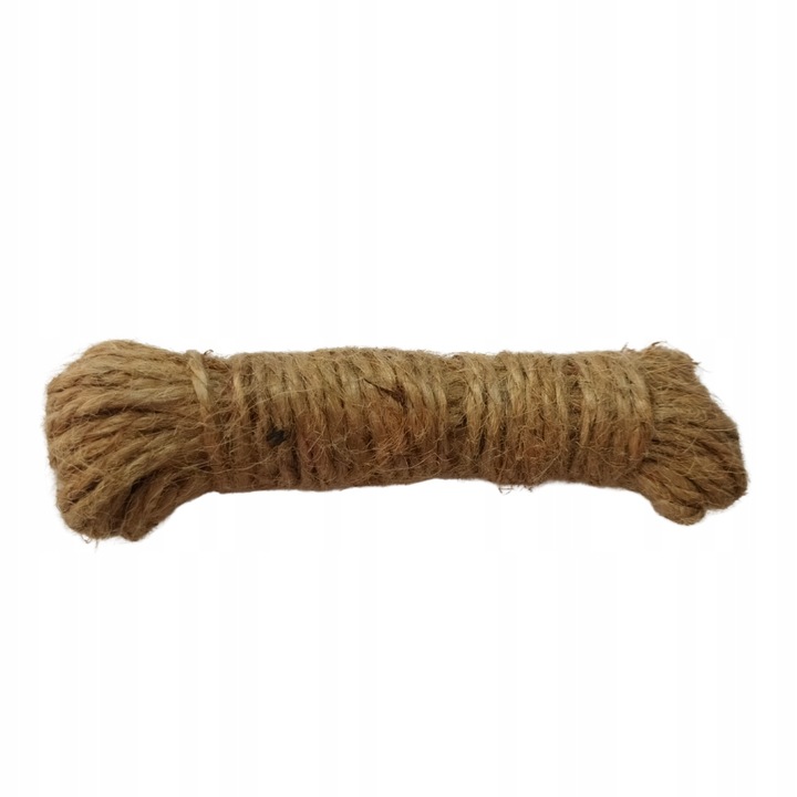 Franghie de iuta, KoloroweMotki, 186, Rasucita, 12m, Decorativa, De constructie, Maro