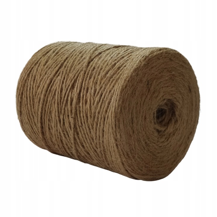 Franghie de iuta, KoloroweMotki, 189, Rasucita, 50m, Decorativa, De constructie, Maro