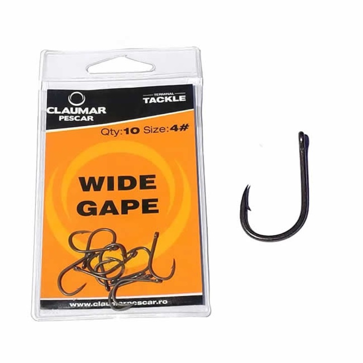 Claumar Wide Gape teflon technológiai horgok 2. sz. 10db/táska