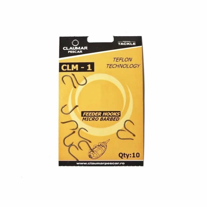 Claumar CLM-1 Micro Barbed Teflon Technology Feeder Cooks 10 бр./чанта № 12