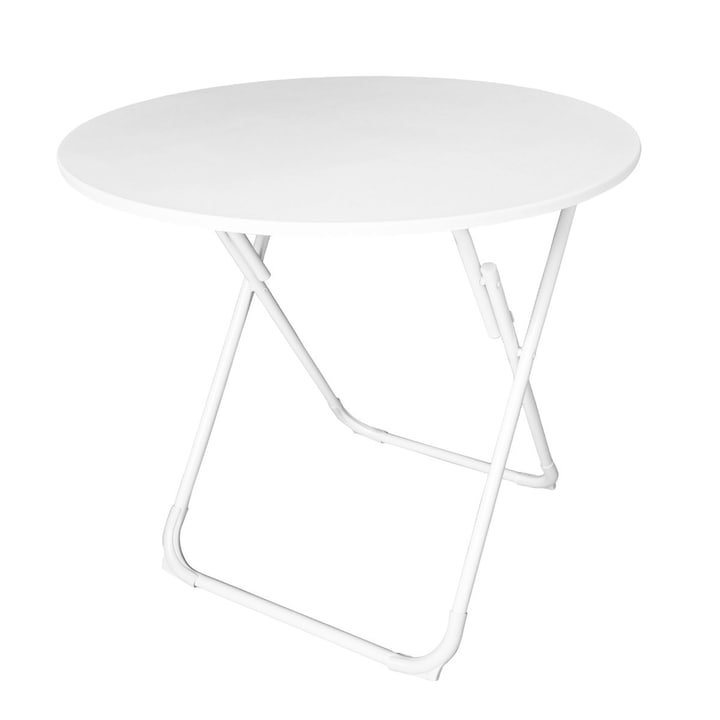 Masa bucatarie, plianta, rotunda, alba, 80 x 80 x 71.3cm