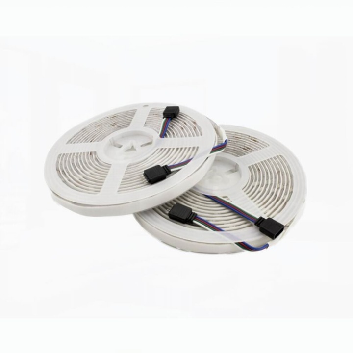 Banda Led, 2 x 5m, Smart, RGB, ambientala, telecomanda si Bluetooth, Phenom SLS005