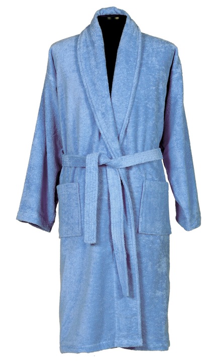 Halat de baie, Nef Nef Status, bumbac, albastru, Albastru, 2XL