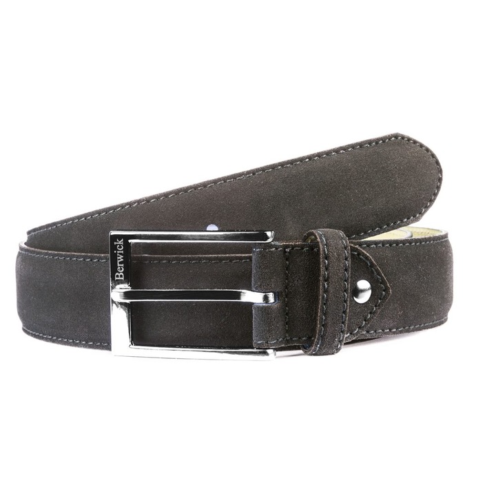 Curea barbati Berwick, piele maro, Maro, 100