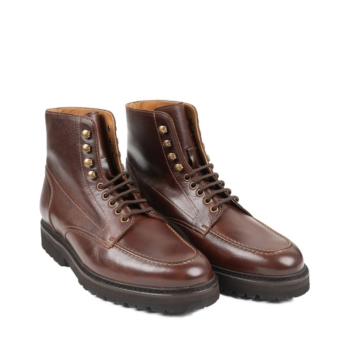 Ghete barbati, Berwick, Memphis, piele neteda, maro inchis, 40.5EU
