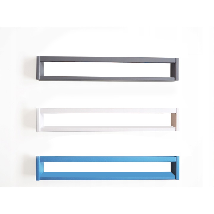 Etajera carti Montessori din lemn natur sau colorat - bara patrata - 63, 8 cm