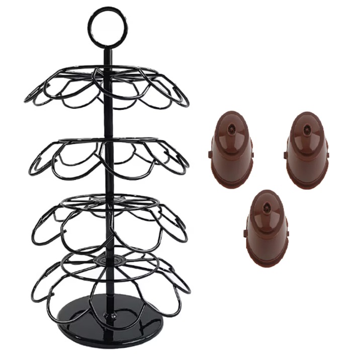 Държач за 36 капсули Dolce Gusto Black + 3 капсули Dolce Gusto