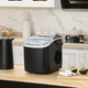 Masina de facut gheata Homcom, Cupru/Polipropilena, 12kg/zi, 9 cuburi/6-12min, negru, 23.8x30.5x29cm