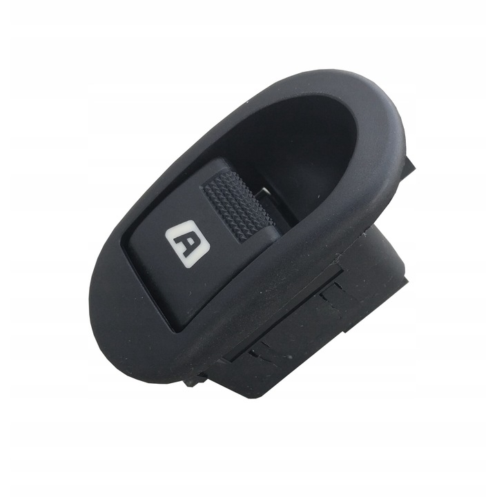 Ablakemelő kapcsoló gomb, Kompatibilis Citroen C2, C3, Peugeot 1007 modellekkel, Műanyag, Fekete