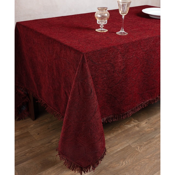 Fata de masa Silk Fashion, 200x240cm, maro