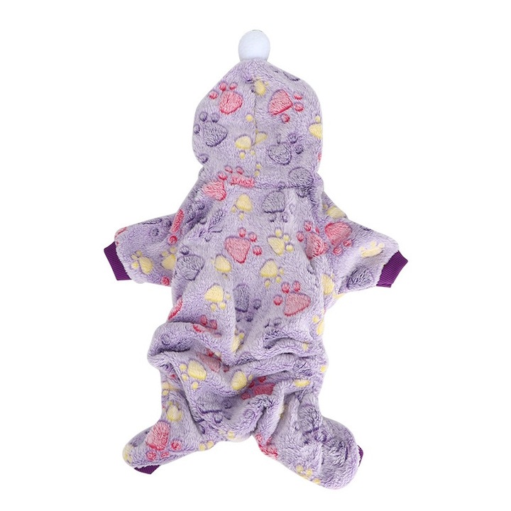 Haina animale de companie, bumbac, mov, L