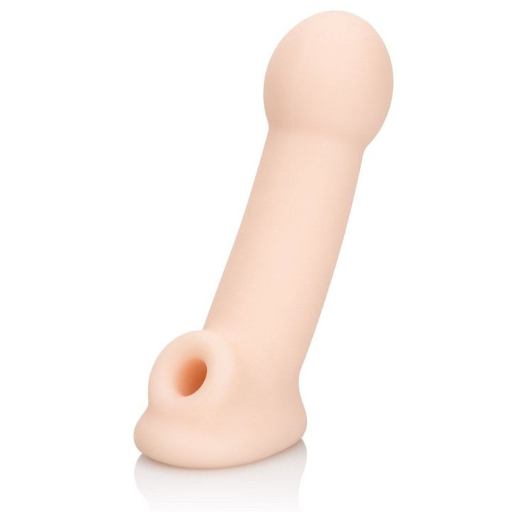 Маншон за пенис CalExotics Ultimate Extender, Удължител, Скротална опора, Кожа, Универсален размер, 2"