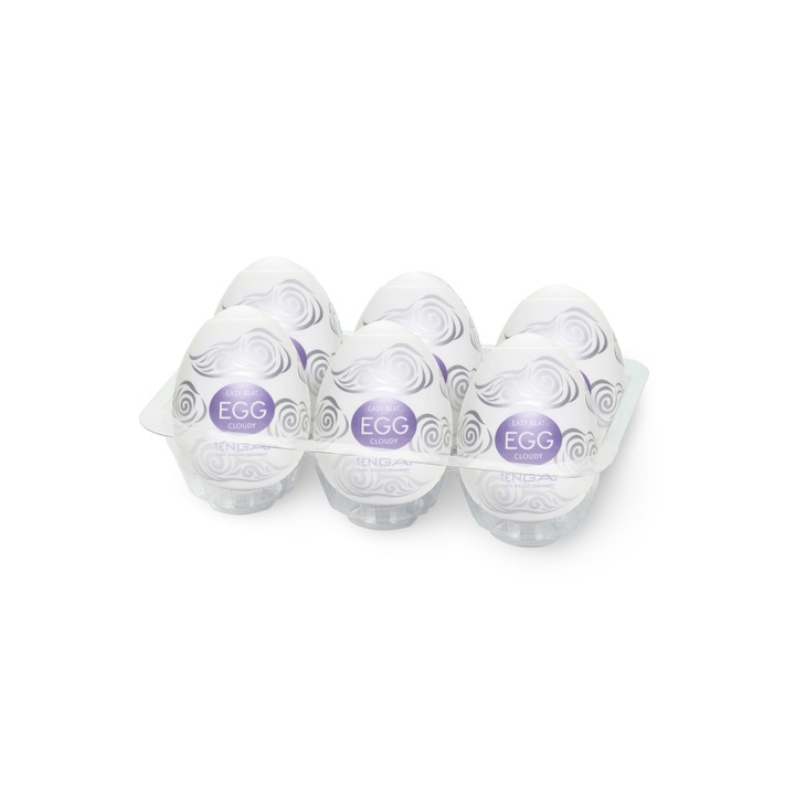 Вагинален мастурбатор, Tenga Egg Cloudy, 6 броя