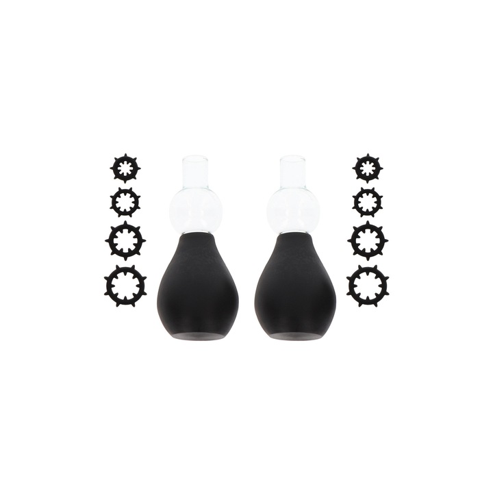 Комплект помпа за зърна Taboom, 8 пръстена, Черен