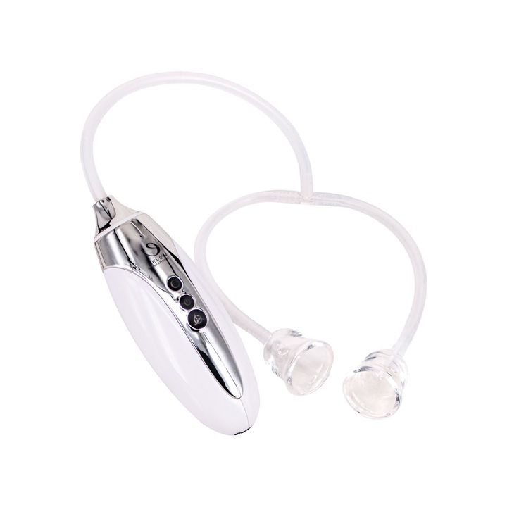 Секс помпа Seven Creations Ryze, 7 режима на вибрация, презареждаема, бяла