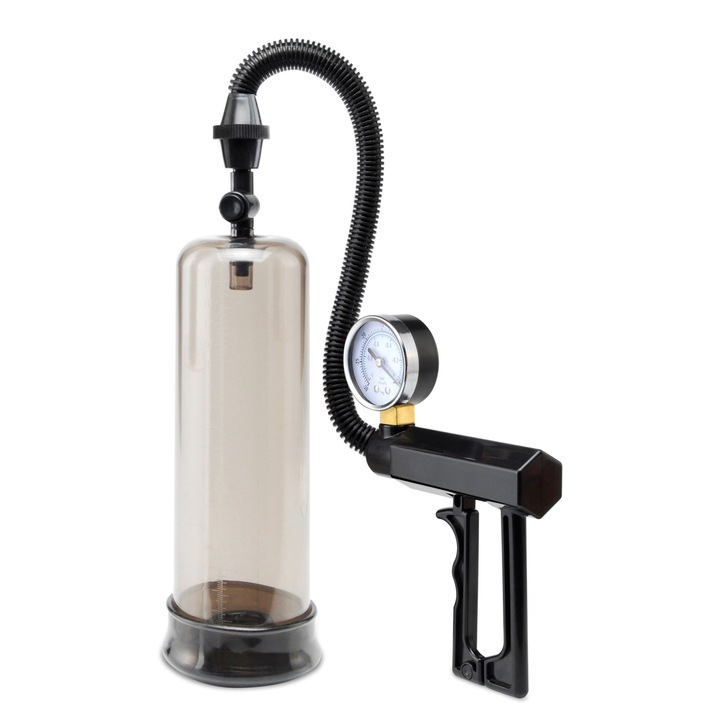 Секс помпа Pipedream, Power Pump, С манометър, Черна