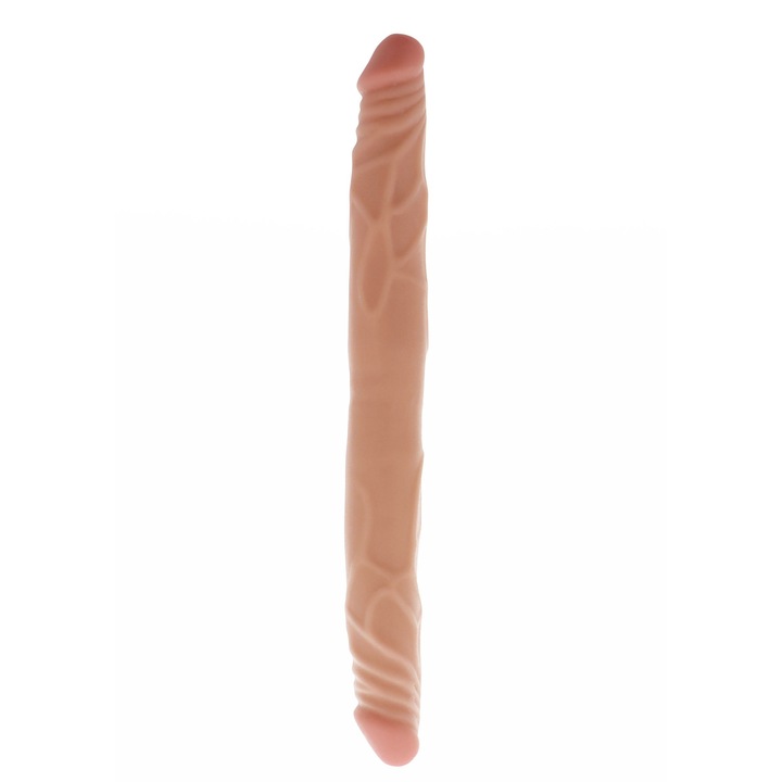 Dupla vibrátor, TOYJOY, Get Real, valósághű, Rugalmas, 35 cm, Nude