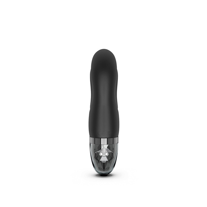 Vibrator Mystim Hop Hop Bob, stimulare vaginala si clitoridiana, negru