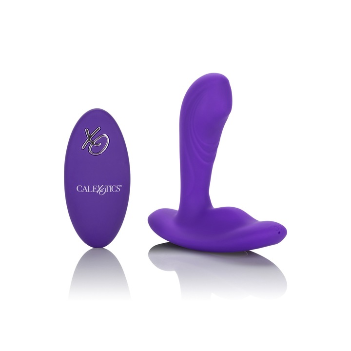 Анален вибратор CalExotics Remote Pinpoint Pleaser, 12 функции на вибриране, Лилав