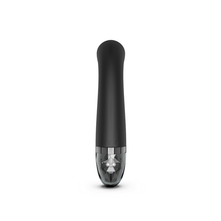 Vibrator Mystim Right on Ron, stimulare G-spot, e-stim si vibratii, negru, 20cm