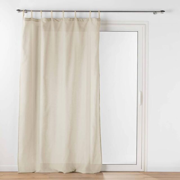Perdea cu bretele de iuta BELANI, 140 x 240 cm