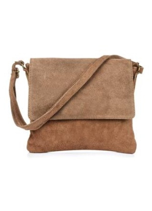 Geanta de umar Vera Pelle, colectia B67, piele naturala, marime A5, taupe, 30x25x4cm