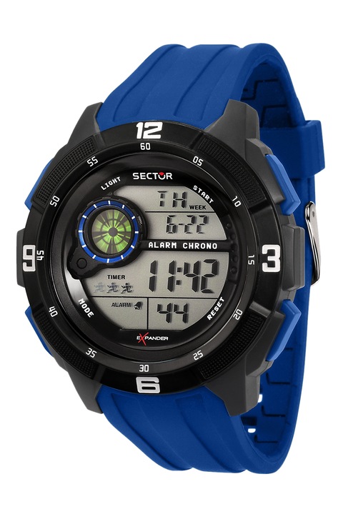 Sector, Цифров часовник със силиконова каишка, Турскосин
