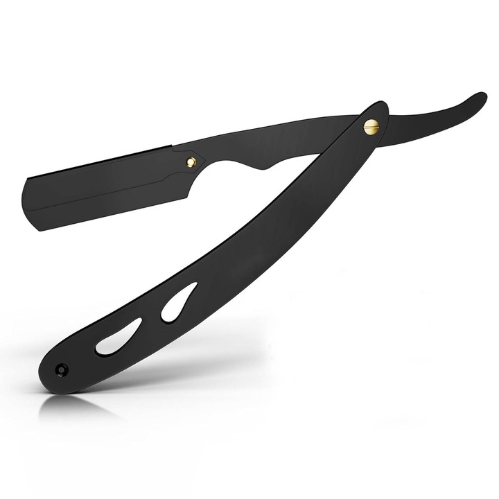 Brici cu lama interschimbabila Contur barba si Mustata, The Beard Brave, din Inox, Negru, fara lame incluse