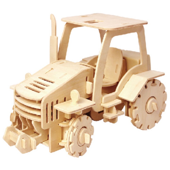 Puzzle Lemn 3D Masini cu telecomanda Robotime Tracktor