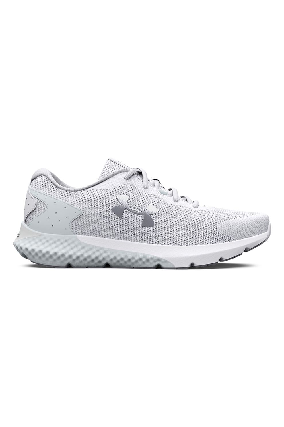 Under Armour, Pantofi cu logo, pentru alergare Charged Rogue 3, Gri deschis, 6